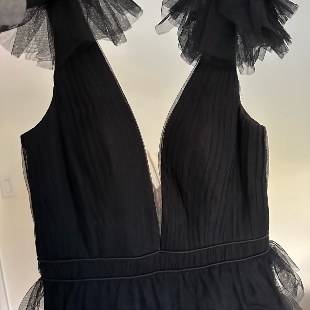 Black Ruffled Gown - Picture 5 of 7